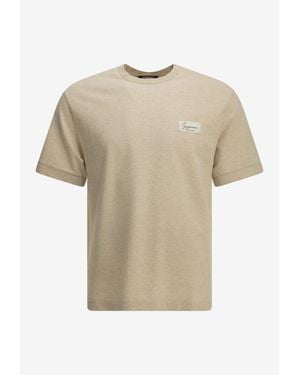 Jacquemus Le Montaigne Crewneck Knit T-Shirt - Natural