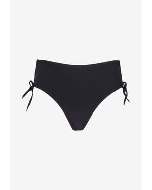 Isabel Marant Elasticated High-Waisted Bikini Bottoms - Black