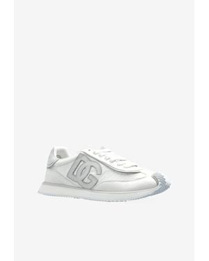 Dolce & Gabbana Dg Cushion Leather Sneakers - White