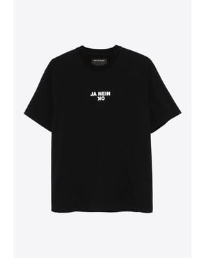 MERYLL ROGGE Ja Nein Ok Print T-Shirt - Black