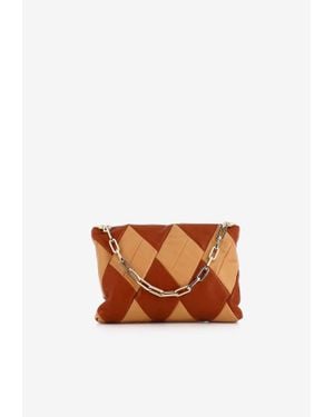 RECO Cubo Leather Satchel Bag - White