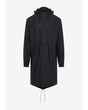 Rains Classic Fishtail Long Parka - Blue