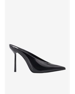 Le Silla Clivage 100 Patent Leather Mules - Black