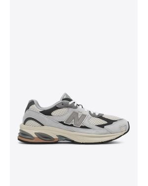 New Balance 2010 Leather And Mesh Sneakers - White
