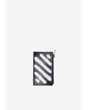 Off-White c/o Virgil Abloh Diag Spray Zipped Wallet - White