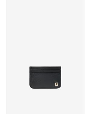 Fendi Ff Leather Cardholder - White