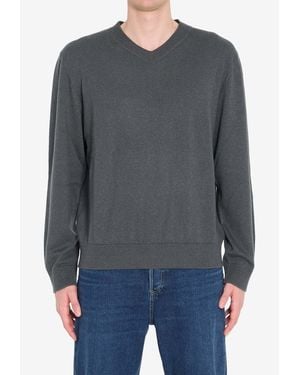 The Row Memphis Cashmere Sweater - Gray