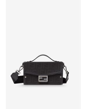 Fendi Soft Trunk Ff Messenger Bag - Black
