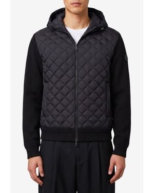 Moncler Zip-Up Quilted Jacket - Black