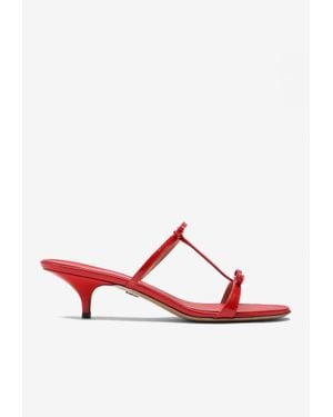 Ferragamo Abili 40 Mini Bow Sandals - White