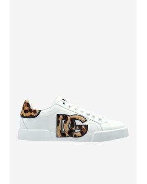 Dolce & Gabbana Portofino Low-Top Sneakers - White