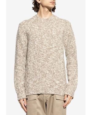 Dolce & Gabbana Wool Tweed Sweater - Natural