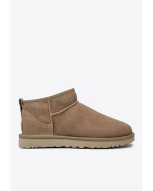 UGG Classic Ultra Suede Mini Boots - Brown