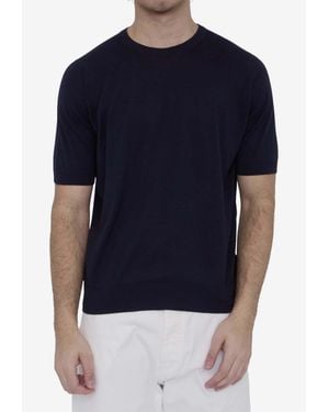 John Smedley Kempton Basic T-Shirt - Blue