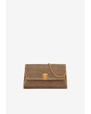 Tom Ford Nobile Textured Fabric Clutch - Natural