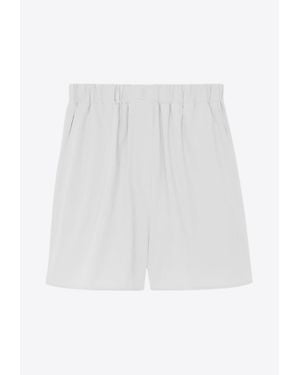 Frankie Shop Lui High-Waist Boxer Shorts - White
