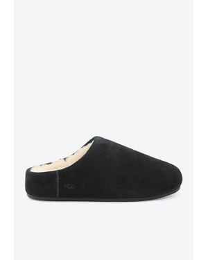 UGG Elea Slip-On Suede Slippers - Black