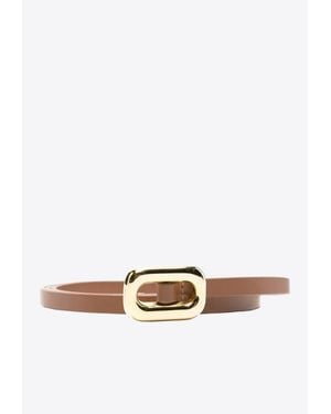 DEHANCHE Venura Leather And 24K Belt - White