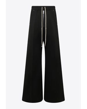 Rick Owens Strapped Wide Bela Pants - Black