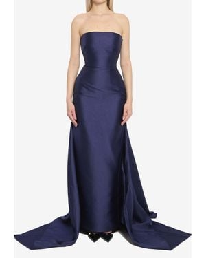 Solace London Imani Maxi Dress - Blue