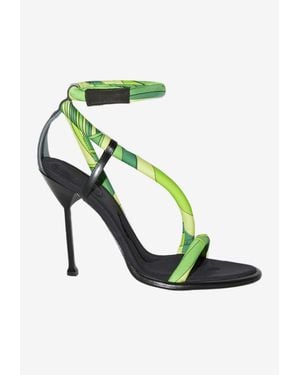 PUCCI 110 Lee Iride Print Sandals - Green