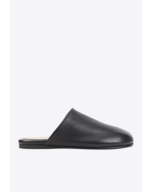 Carven Garnier Nappa Leather Flat Mules - White