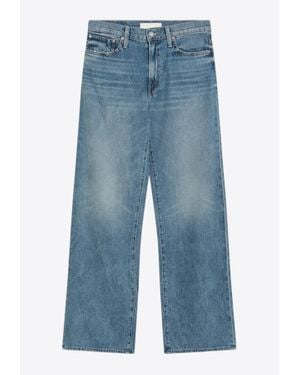 Mother Dodger Sneak Faded Jeans - Blue