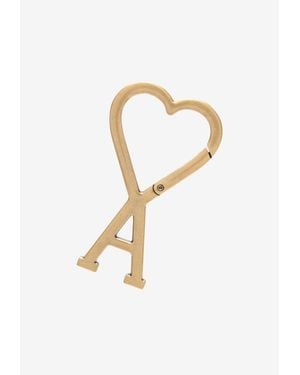 Ami Paris Ami De Coeur Hook Keyring - White