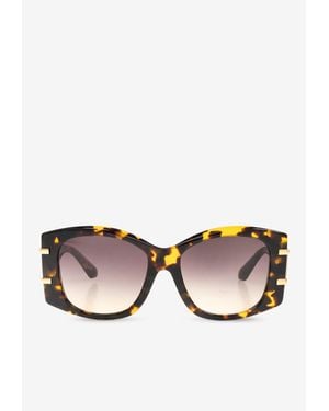 Dolce & Gabbana Dg Logo Square Sunglasses - Natural