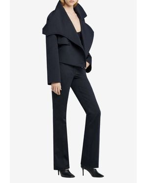 Courreges Bootcut Belted Pants - Blue