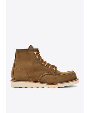 Red Wing Classic Moc Leather Ankle Boots - Brown