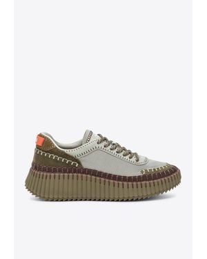 Chloé Nama Low-Top Sneakers - Green