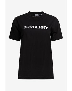 Burberry Logo Print T-Shirt - Black