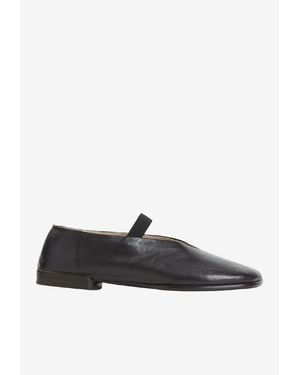 Lemaire Glove Nappa Leather Ballet Flats - White