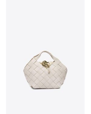 Dragon Diffusion Braided Tote Bag - White