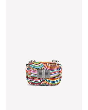 Tom Ford Mini Natalia Sequin Embellished Shoulder Bag - Multicolor