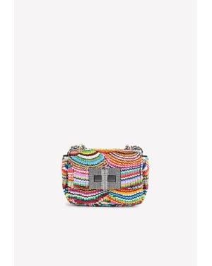 Tom Ford Mini Natalia Sequin Embellished Shoulder Bag - Multicolour