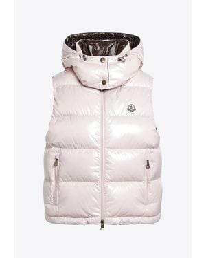 Moncler Niverolle Cropped Puffer Vest - White