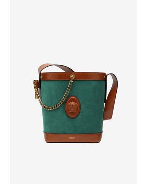 Versace Small Pivot Bucket Bag - Green