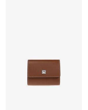 Max Mara Compact Leather Wallet - White