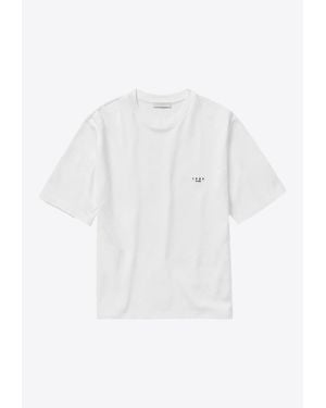 1989 STUDIO Logo Embroidered Crewneck T-Shirt - White