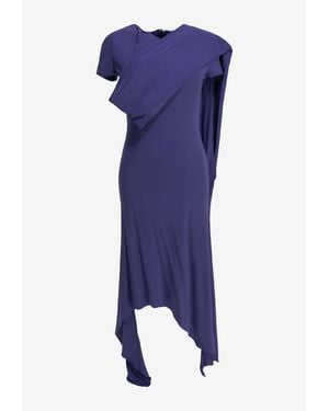 Acne Studios Asymmetrical Midi Dress - Blue
