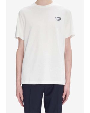 A.P.C. Standard Rue Madame Logo T-Shirt - White