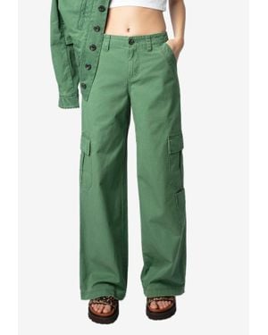 Zadig & Voltaire Parky Straight-Leg Cargo Pants - Green