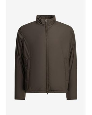 Herno Zip-Up Lightweight Padded Jacket - Brown
