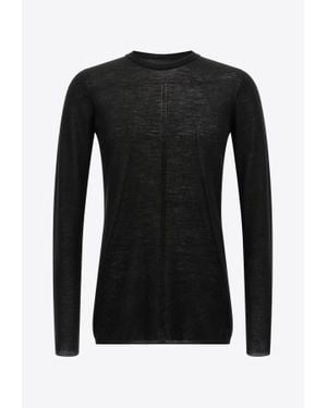Rick Owens Biker Level Long-Sleeved Sweater - Black