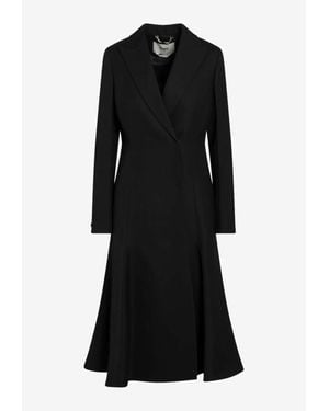 Fendi Double-Breasted Wool Coat - Black