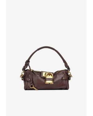 Chloé Small Paddington Leather Bag - Blue