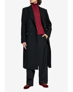 Dolce & Gabbana Single-Vent Wool Coat - Black