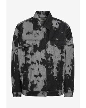 Fendi Animalier Denim Jacket - Black
